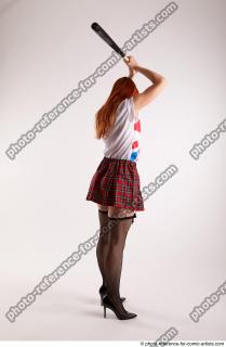 06 2018 01 TINA STANDING POSE BASEBALL BAT